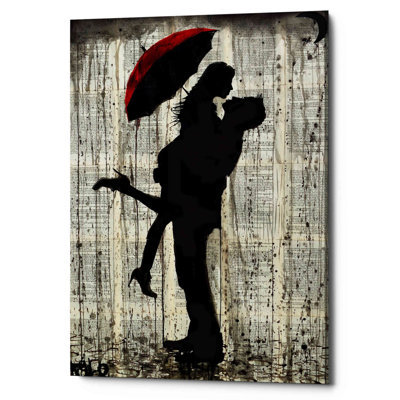 «Love and Rain» par Loui Jover - impression sur toile tendue