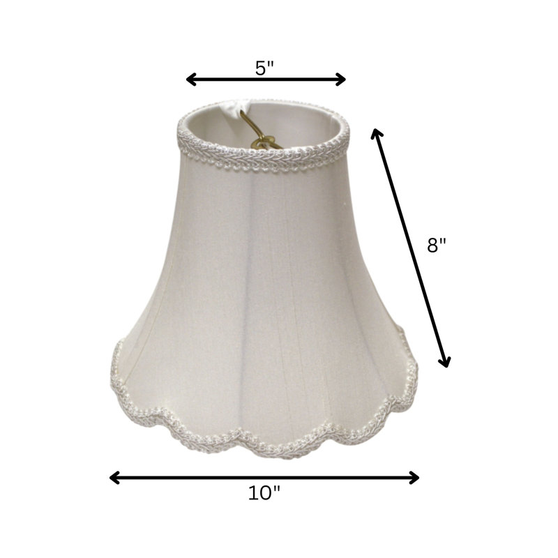 Abat-jour en tissu Fancy Oblong Softback, Blanc, H 8 po x l 10 po x P 10 po