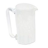 Novica Handmade Garden Relaxation In White Blown Recycled Glass Pitcher