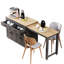 Îlot de cuisine gris avec 7 roulettes et table extensible 74,5 po