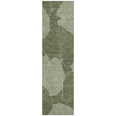 Machine Washable Indoor/Outdoor Chantille ACN2506 Floral Rug