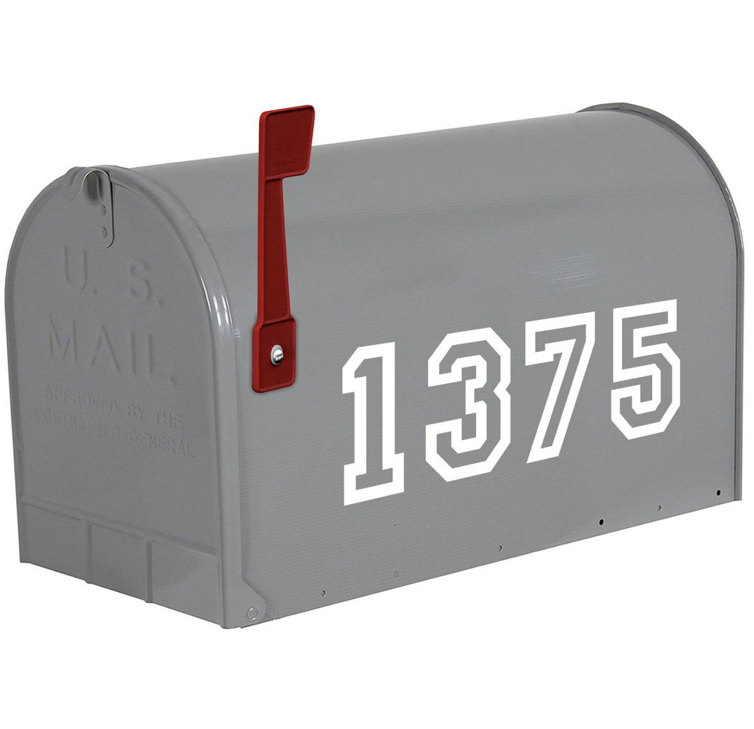 4'' H Vinyl Self-Adhesive House Letters And Numbers VWAQ 
