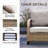 54.1'' Wide Straight Metal Loveseat with Cushions-115188293