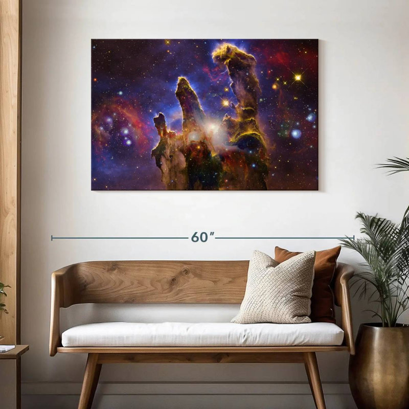 Nébuleuses et étoiles, H 30 po x l 45 po