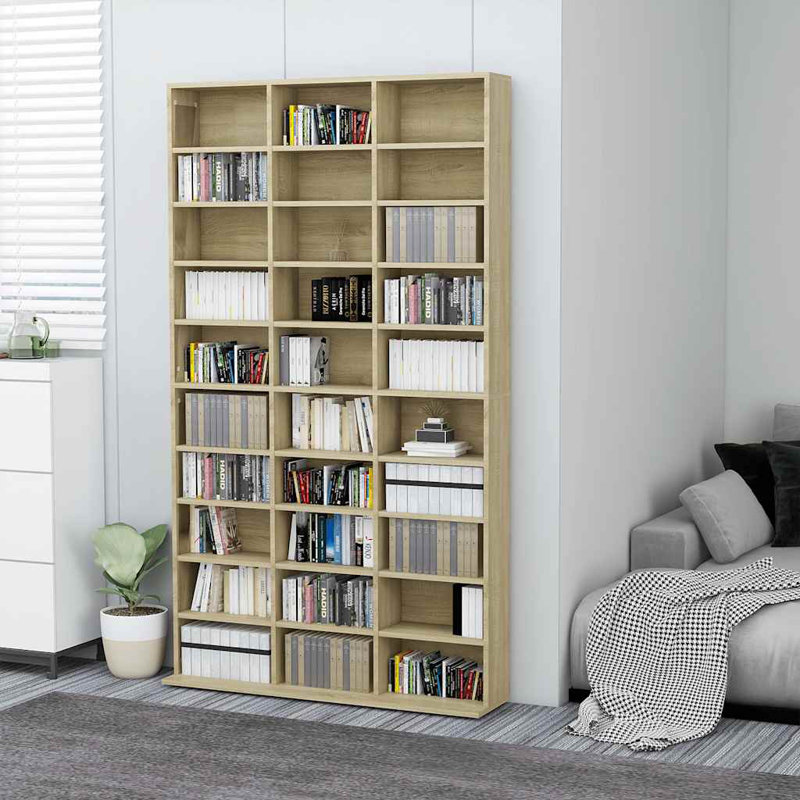 Cleanthes Bookcase, White, 177.5cm H x 102cm W x 16cm D