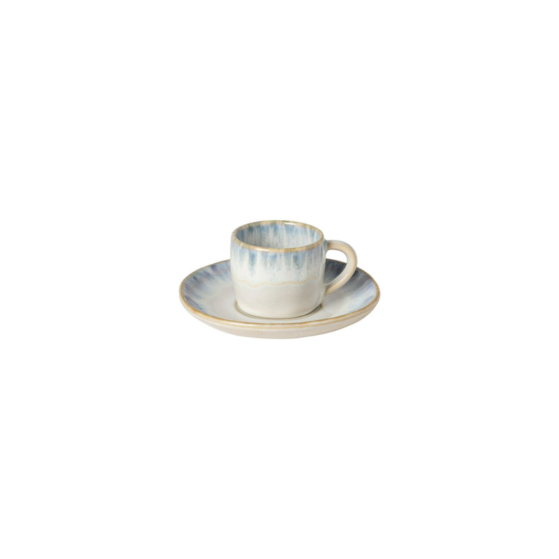 Brisa Handmade Stoneware Coffee Cup, Blue