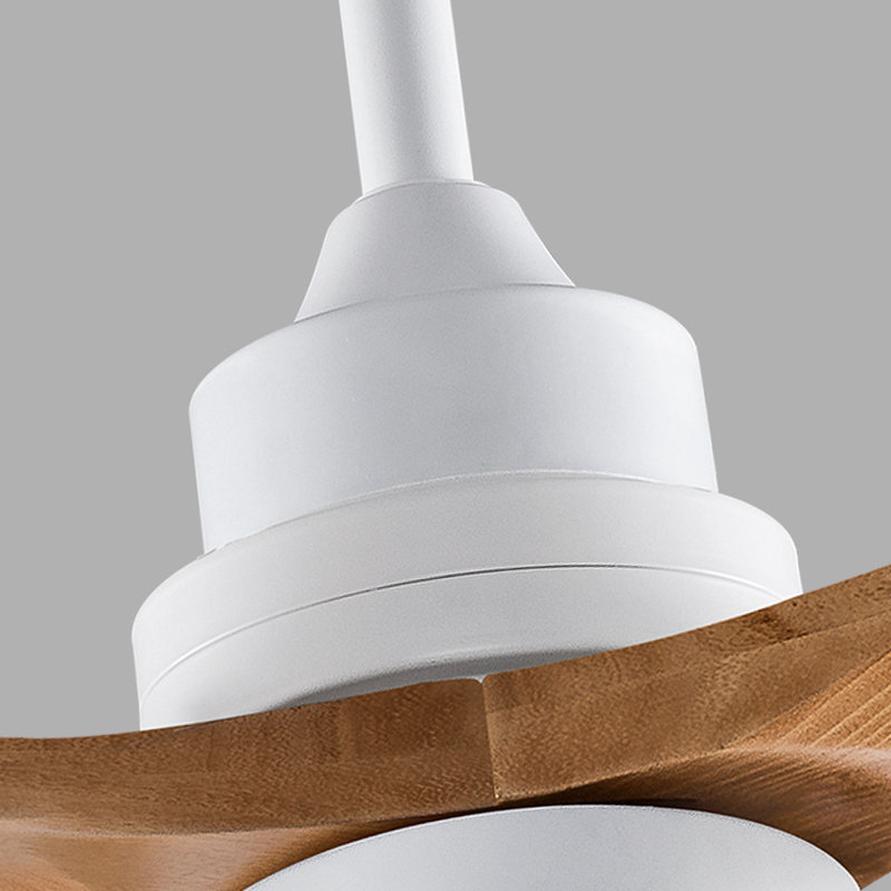 Ventilateur de plafond moderne avec moteur à courant continu réversible à télécommande et 3 pales à intensité variable
