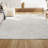 Maribo High-Low Abstract Groovy Striped Cream/Ivory Indoor/Outdoor Rug-928452604