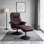 Fauteuil inclinable pivotant en cuir Scratch Cat