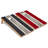 2' x 4' Dark Grey and Red Striped Cornhole Boards with Carry Case