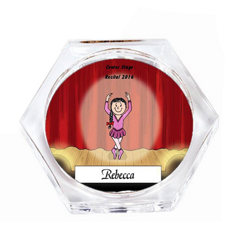 Ensemble de 4 sous-verres ballerine personnalisés, Oui