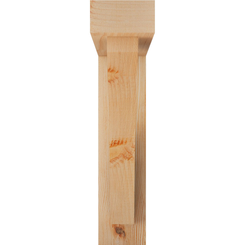 Support de bloc Thorton avec entretoise décalée, 18 po x 18 po, Sapin Douglas de l 4 po (scié brut)