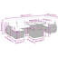 55cm Wide Patio Sofa with Cushions