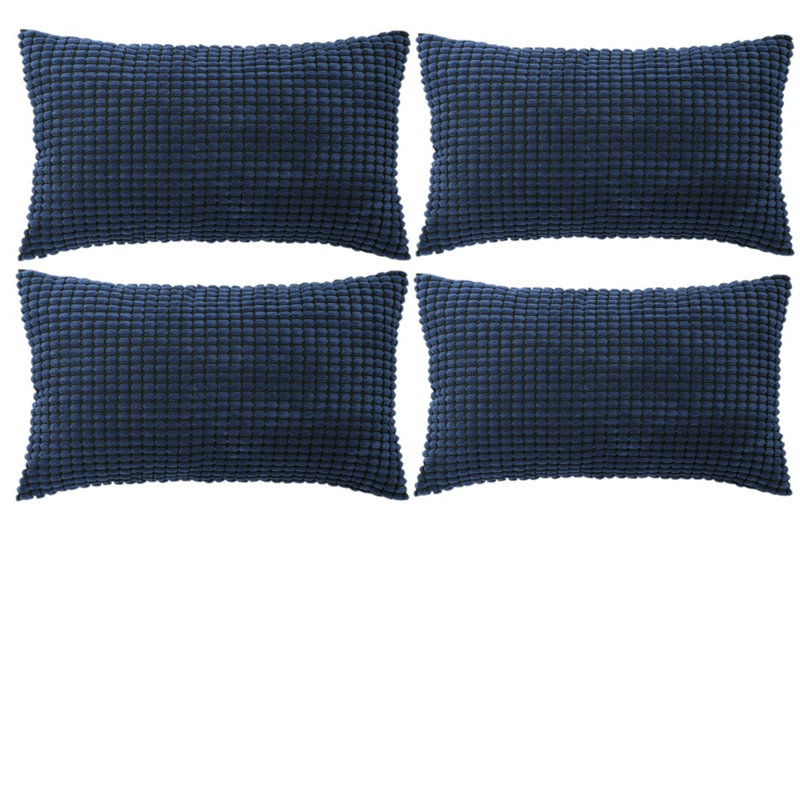 Coussin Houndstooth, Bleu marine