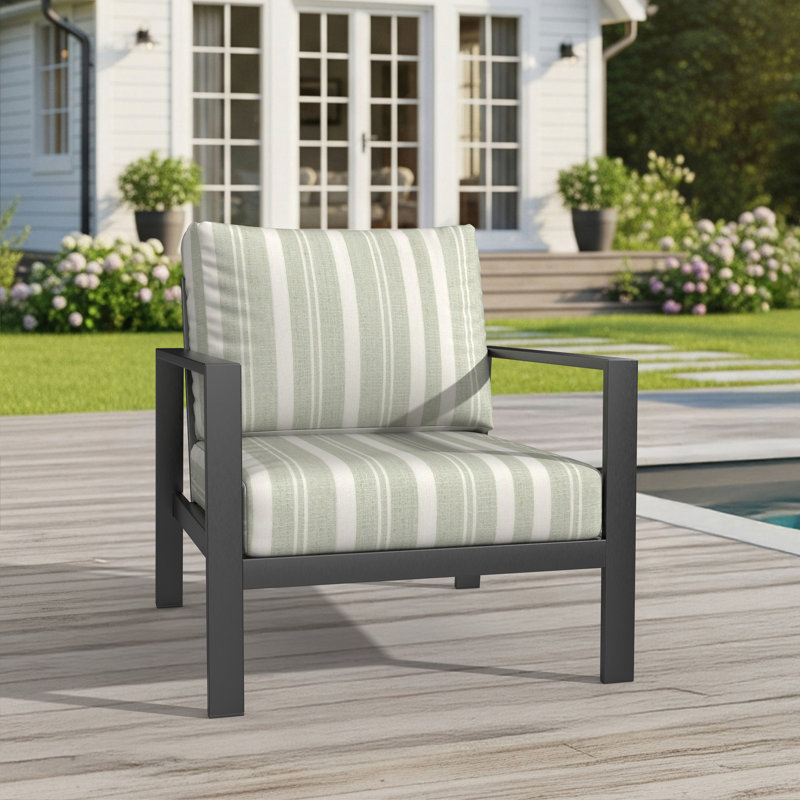 Coussin de siège Amala Sunbrella, L 24 po x P 5 po, Sunbrella refuge océan