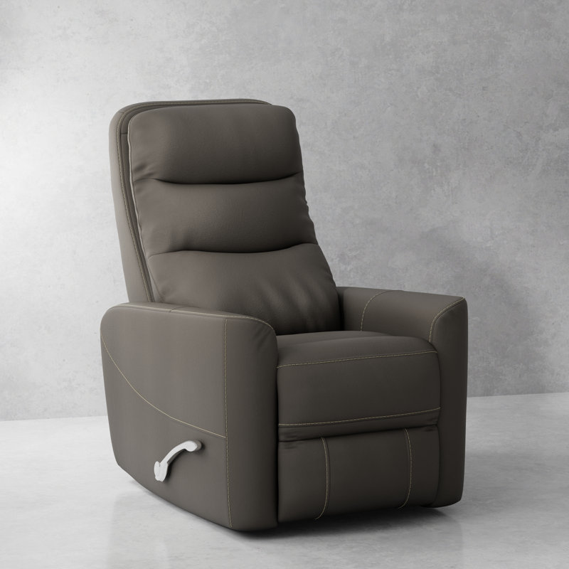 Casarez 31" Upholstered Manual Swivel Glider Recliner Two Pack, Haze