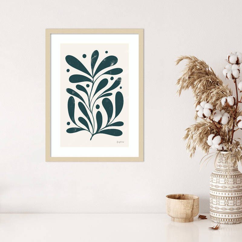 «Simple Botanical III» par Becky Thorns, impression sur bois encadrée, H 25 po x l 19 po