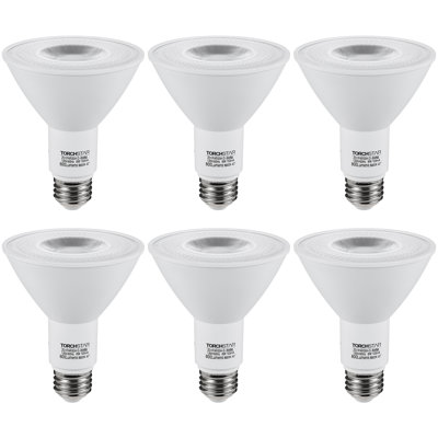 8W PAR30 Long Neck Dimmable LED Flood Light Bulb, 5000K Daylight, 800 Lumens, E26 Base