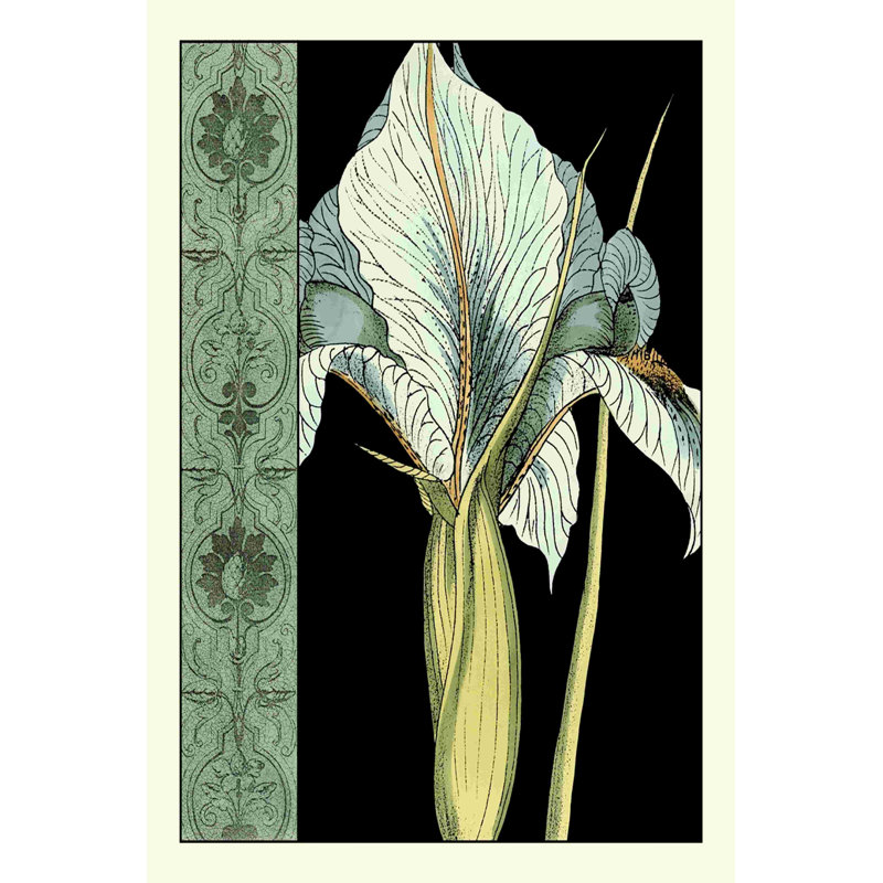 Nouveau floral bleu I, H 36 po x l 24 po