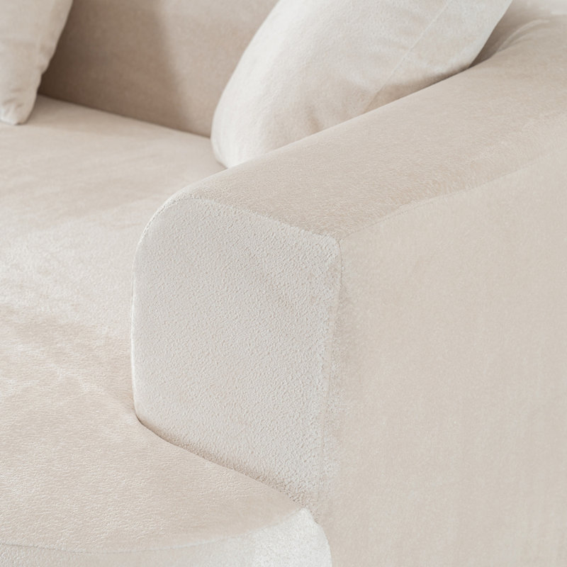 Canapé modulaire modulaire en L avec méridienne, canapé-lit moderne pour un confort d'assise profond, aucun assemblage requis