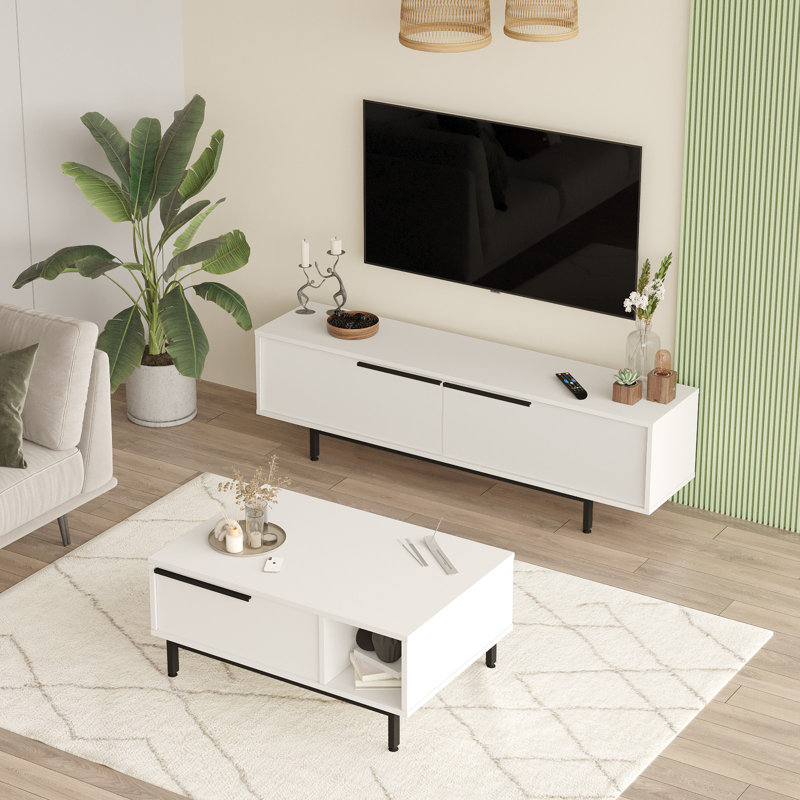 Ensemble de meubles de salon, Blanc