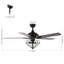 Ventilateur de plafond cage à 5 pales de 52 po Verduzco avec télécommande et ensemble d'éclairage inclus