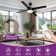 48" Avdie 4 - Blade Ceiling Fan with Light Kit and Remote Control Included