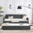 Twin Size Daybed with Twin Size Trundle Upholstered Tufted Sofa Bed,  Waved Shape Arms-619251336