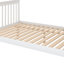 Lit simple superposé simple au-dessus d'un lit double avec lit gigogne et escalier en blanc-1543231930