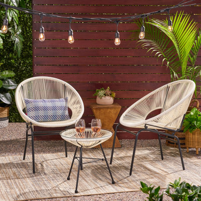 Gina 3 Piece Rattan Seating Group