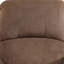 Fauteuil recling manuel brun en velours d'ananas-625227471
