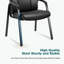Stackable Faux Leather Seat Waiting Room Chair with Metal Frame