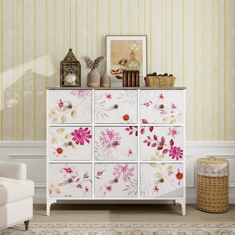 Gallery Bedroom Dresser, 9 Drawer Tall Dresser for Bedroom, Storage Chest of Drawers, 39.4'' H X 36.2'' W X 11.7'' D