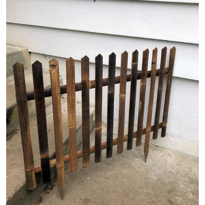 Bamboo Picket Lawn Edging, 22" H x 36" W 