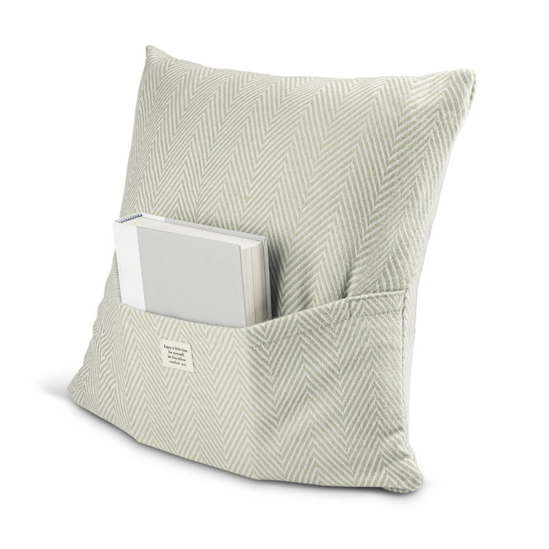 Chevron Throw Pillow, Gray