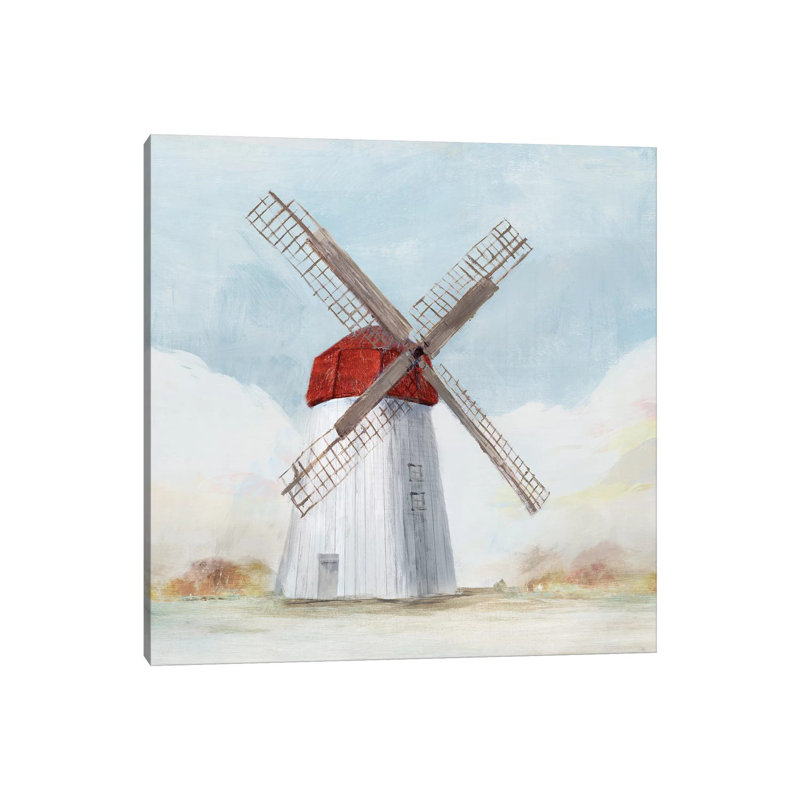 Windmill I by Ashley Bradley - Print on Canvas, Wrapped Canvas, 93.98 cm H x 93.98 cm W x 1.91 cm D