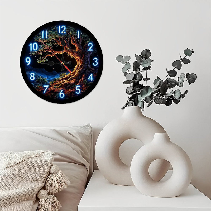 Horloge murale Neon