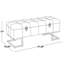 Banc de rangement en acier et velours-1961622274