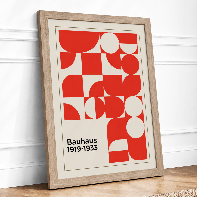 Bauhaus Geometry Geometric - Print, Oak, A4 - 29.7 x 21.0 cm