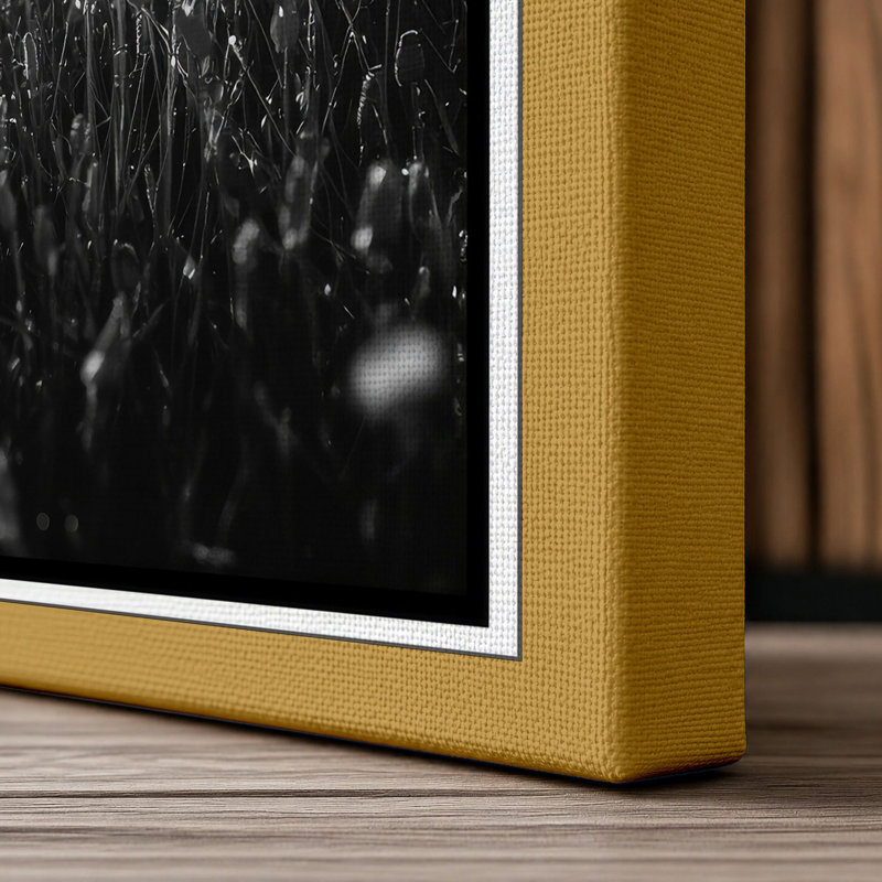 Wildflower Horizon Scandinavian - Wrapped Canvas, 36x24 - 91.4 x 61.0 cm, Ochre Border