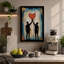 Heart Between Two Modern 1 Piece Wrapped Canvas Wall Art-1625398851-1625398863