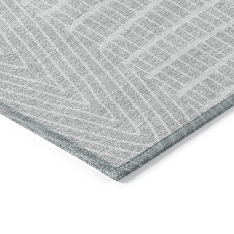  Machine Washable Indoor/Outdoor Chantille ACN990 Green Area Rug, Runner 2'3" x 7'6"