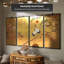 Décoration murale 4 pièces H 36 "x l 72"