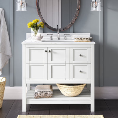 Elena 36'' Single Bathroom Vanity with Top