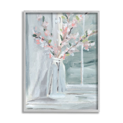 Contemporain, fenêtre, rebord de fenêtre, abstrait, nature morte, par Annie Warren