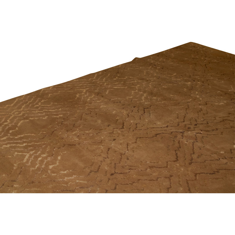 Hand Knotted Area Rug in Green