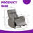 Electric Power Recliner Chair with USB Charging & Push-Button Control - Space-Saving Recliner for Lounge, Study, or Home Relaxation