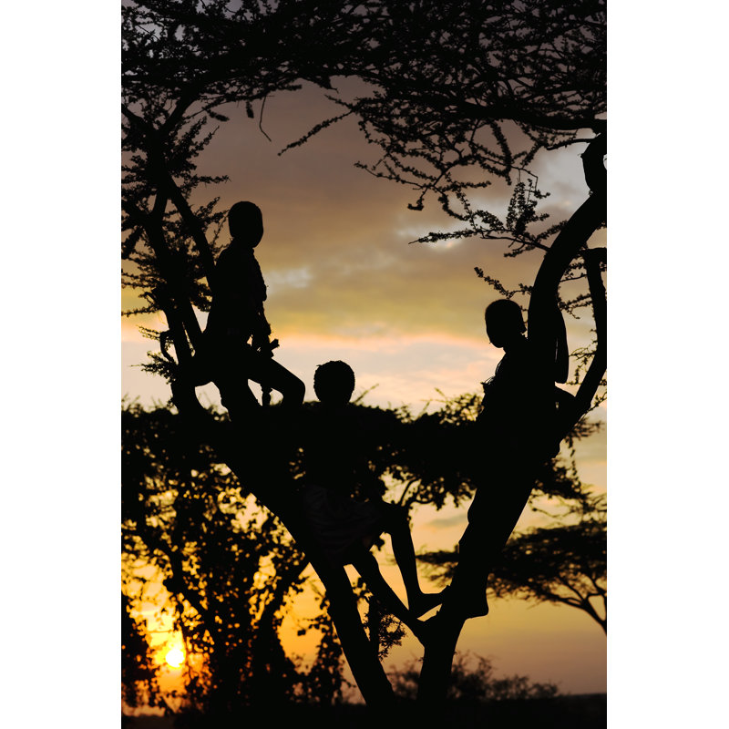 Hamer Boys In Omo Valley by Pinopic - No Frame Art Prints on Canvas, 30cm H x 20cm W