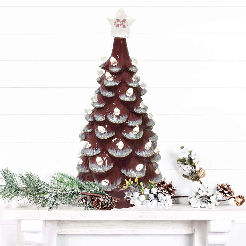 Arbre en céramique NCAA College Spirit, Mississippi State Bulldogs