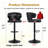 2 Pieces Modern Rotating Adjustable Bar Chair